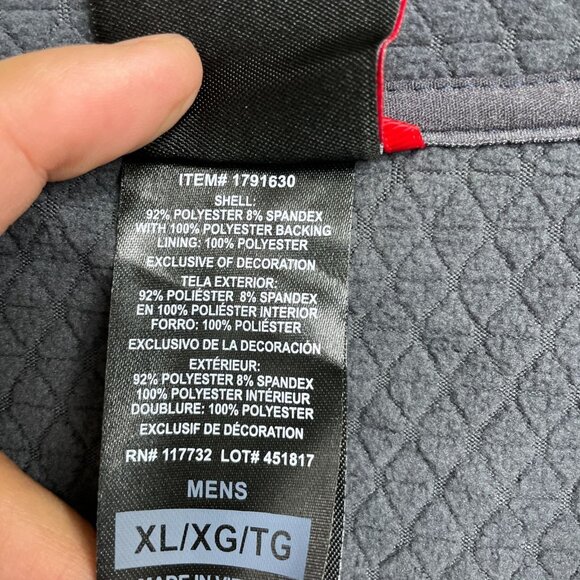 NWOT Gerry Men's XL Navy Hooded Soft Shell Fleece Lined Jacket - Picture 7 of 11